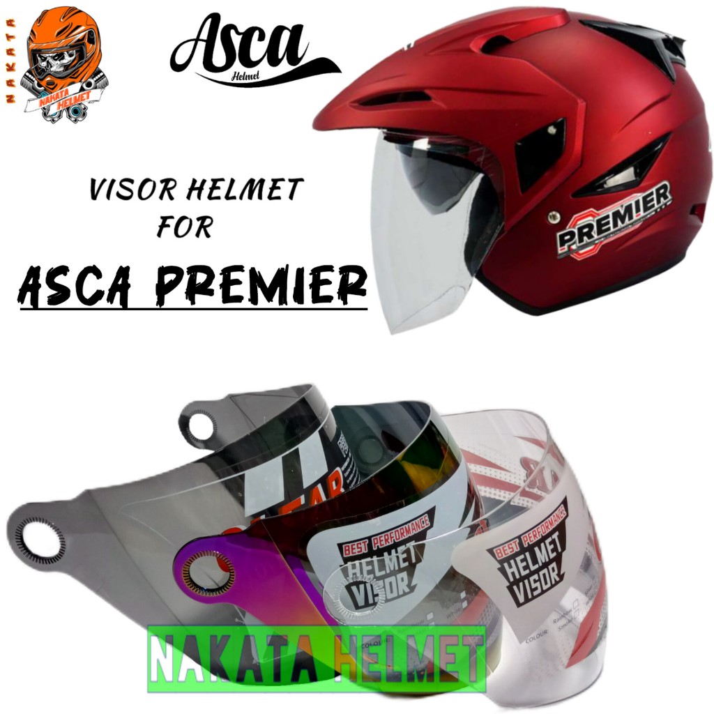 Kaca helm ASCA PREMIER visor helmet asca premier warna pelangi bening hitam