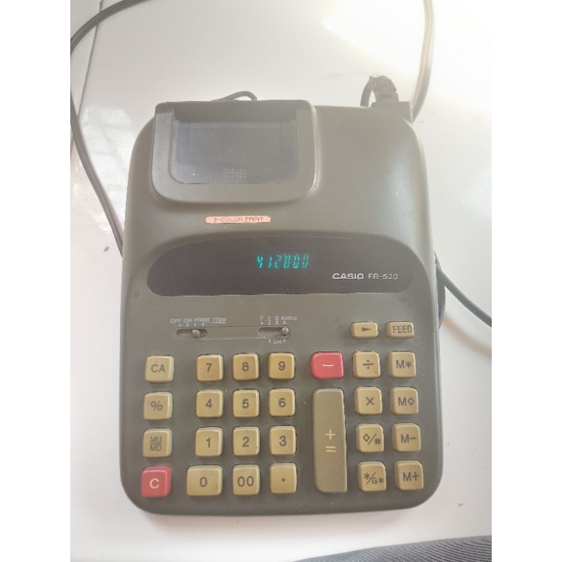 

Casio calculator printing FR 520 second
