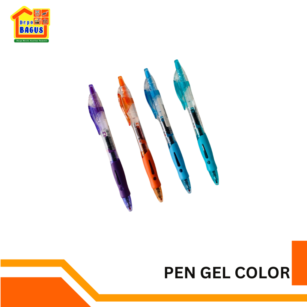 

M&G Pulpen Gel 4 Color, Pulpen Warna Gel, Pulpen Gel