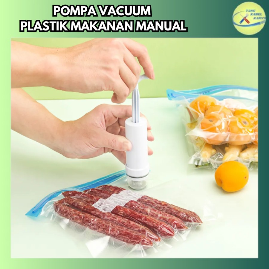 Pompa Sedot Angin Plastik Makanan Plastic Vacuum Makanan Vacuum Plastic Food Bag Manual Pump