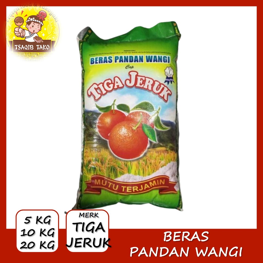 

BERAS CAP TIGA JERUK 10KG PREMIUM SUPER PULEN