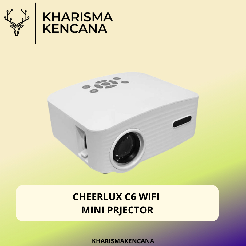 CHEERLUX C6 WIFI PROYEKTOR 1500 LUMENS DUAL BAND WIFI