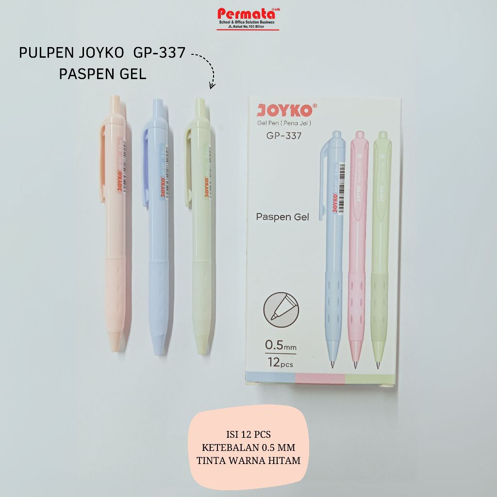 

Gel Pen Pulpen Pena Joyko GP-337 Paspen Gel 0.5 mm