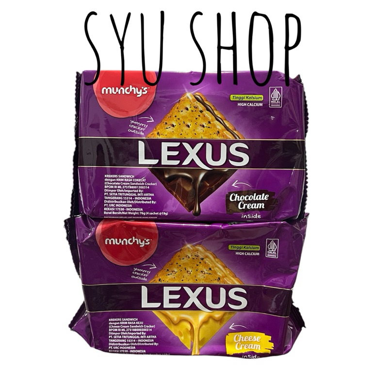 

munchys lexus sandwich chocolate cheese cream cookies biscuit biskuit 76gr isi 4