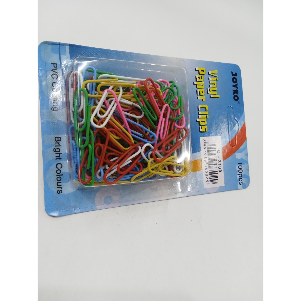 

Paper Clips / klip warna Joyko 100 pcs / Bright Colours