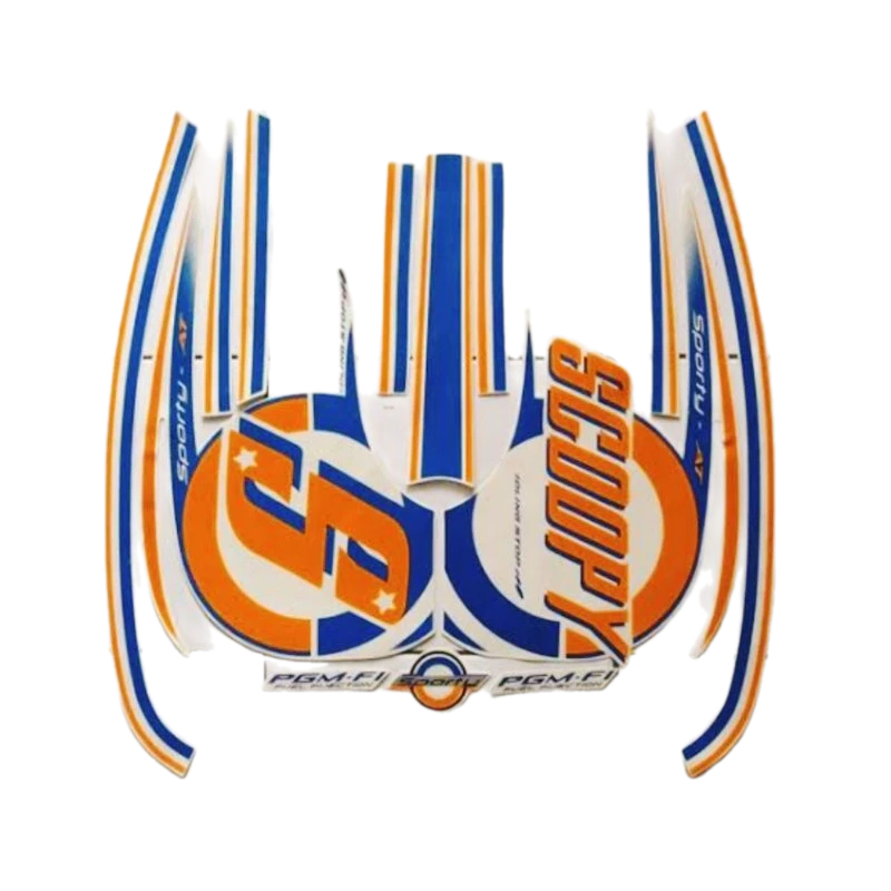 STIKER STRIPING HONDA SCOOPY SPORTY 2015 PUTIH | STIKER BODY HONDA SCOOPY 2015 | TERMURAH