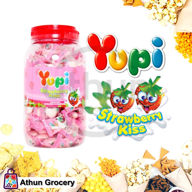 

Permen Yupi Strawberry Kiss Kemasan Toples 300gr