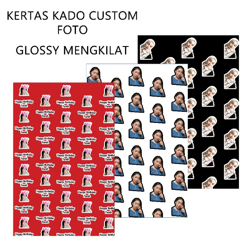 

KERTAS KADO CUSTOM WAJAH FREE DESIGN