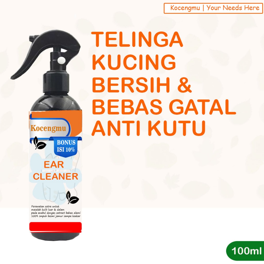 Obat Gatal Kucing Obat Gatal Telinga Kucing Spray Kocengmu (100ML)
