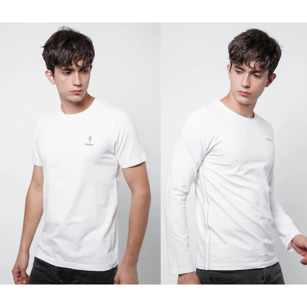 Cressida -  Kaos pria basic pendek / panjang simple slimfit / kaos simpel polos
