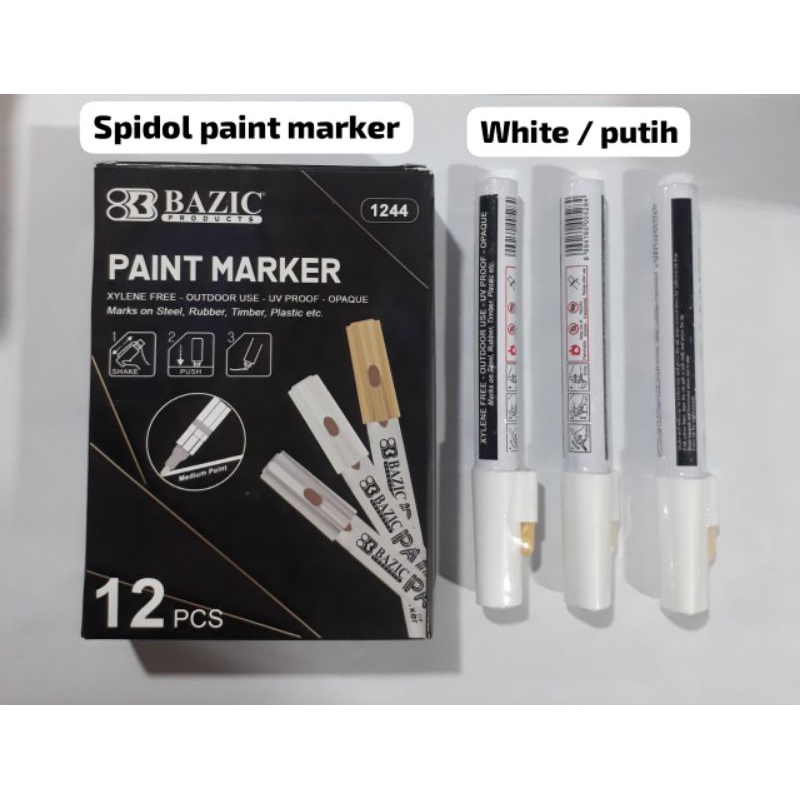 

spidol paint marker putih per pc..