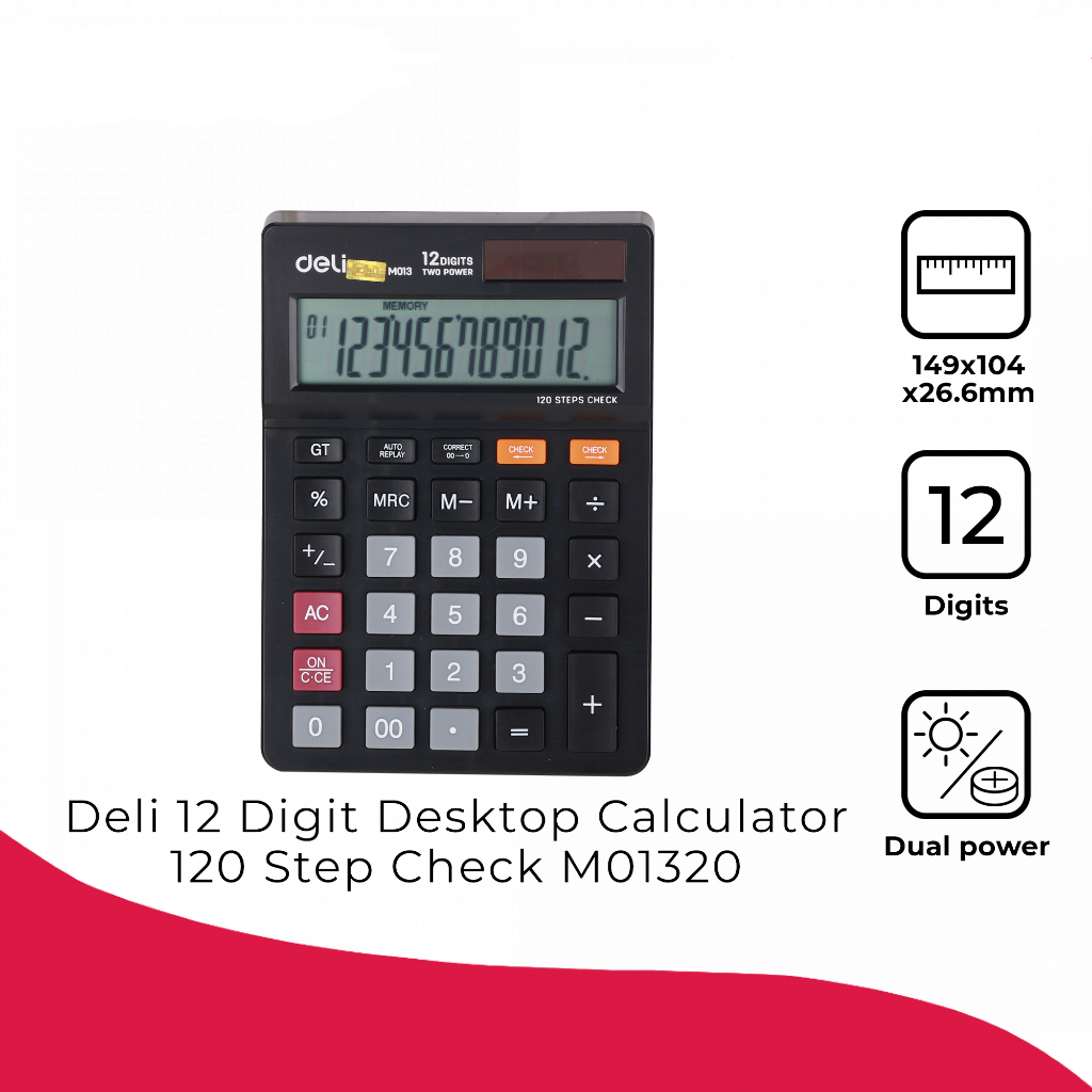 

Deli Kalkulator Clasic M01320 - Kalkulator Deli