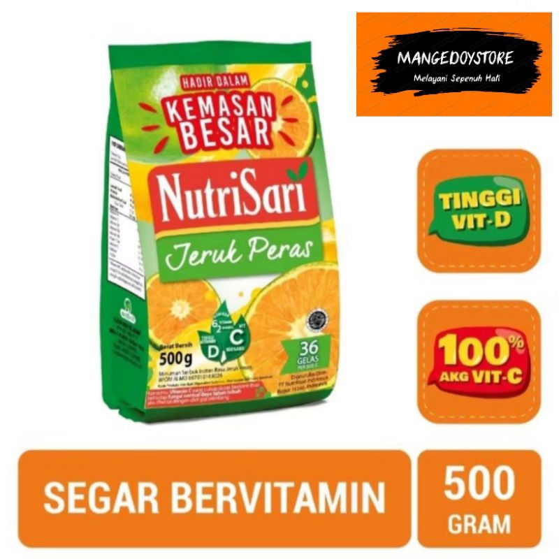 

NutriSari Jeruk Peras Refill 500gr - NutriSari