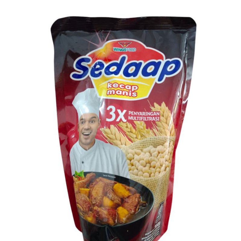 

Kecap manis sedaap 3× penyaringan multifiltrasiKemasan sachet isi 15 pcs @ 20gr