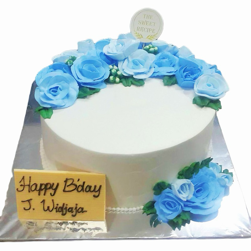 

Cake Flower Blue Rose