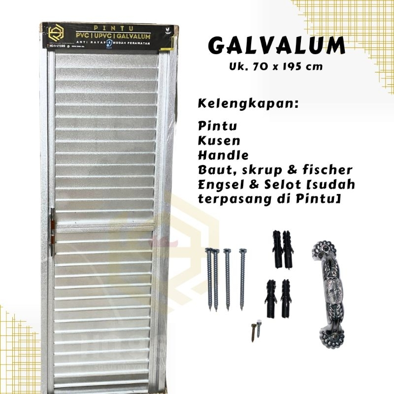 PINTU KAMAR MANDI GALVALUM | PINTU WC GALVALUM BERKUALITAS