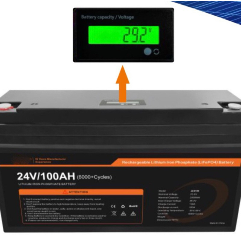 Battery Lithium 24V 100AH  LiFePO4 24v 100ah