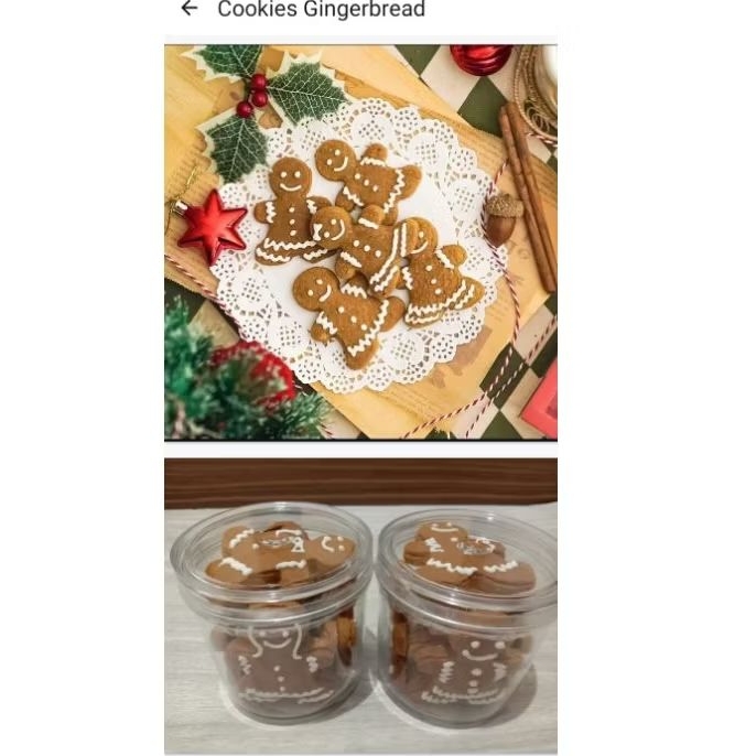 

Cookies Gingerbread Homemade Halal Enak! Tanpa pengawet berkualitas (10 keping)