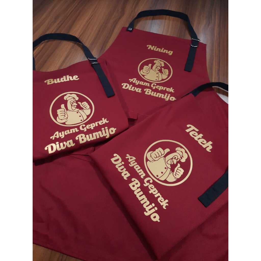 CUSTOM APRON JOGJA SABLON DTF