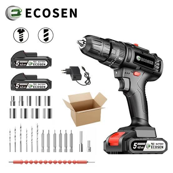 ECOSEN 98VF Bor Baterai Genggam Bor Dampak Bor Tanpa Kabel Bor Tanpa Kabel Bor Tanpa Kabel Murah