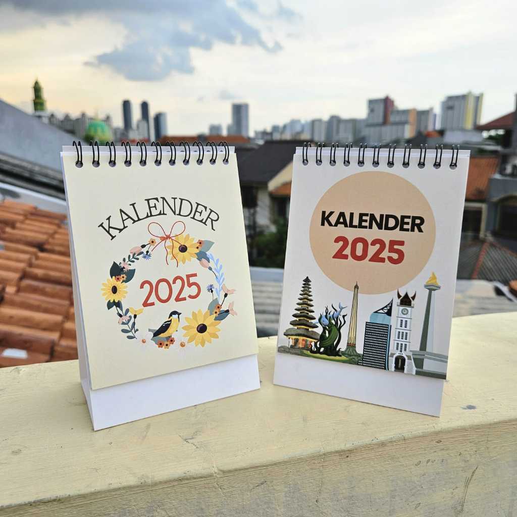 

Calendar Meja A6 2025 - Ukuran A6 - Kalender Meja Aesthetic - Spiral Kalender by. TOOKE