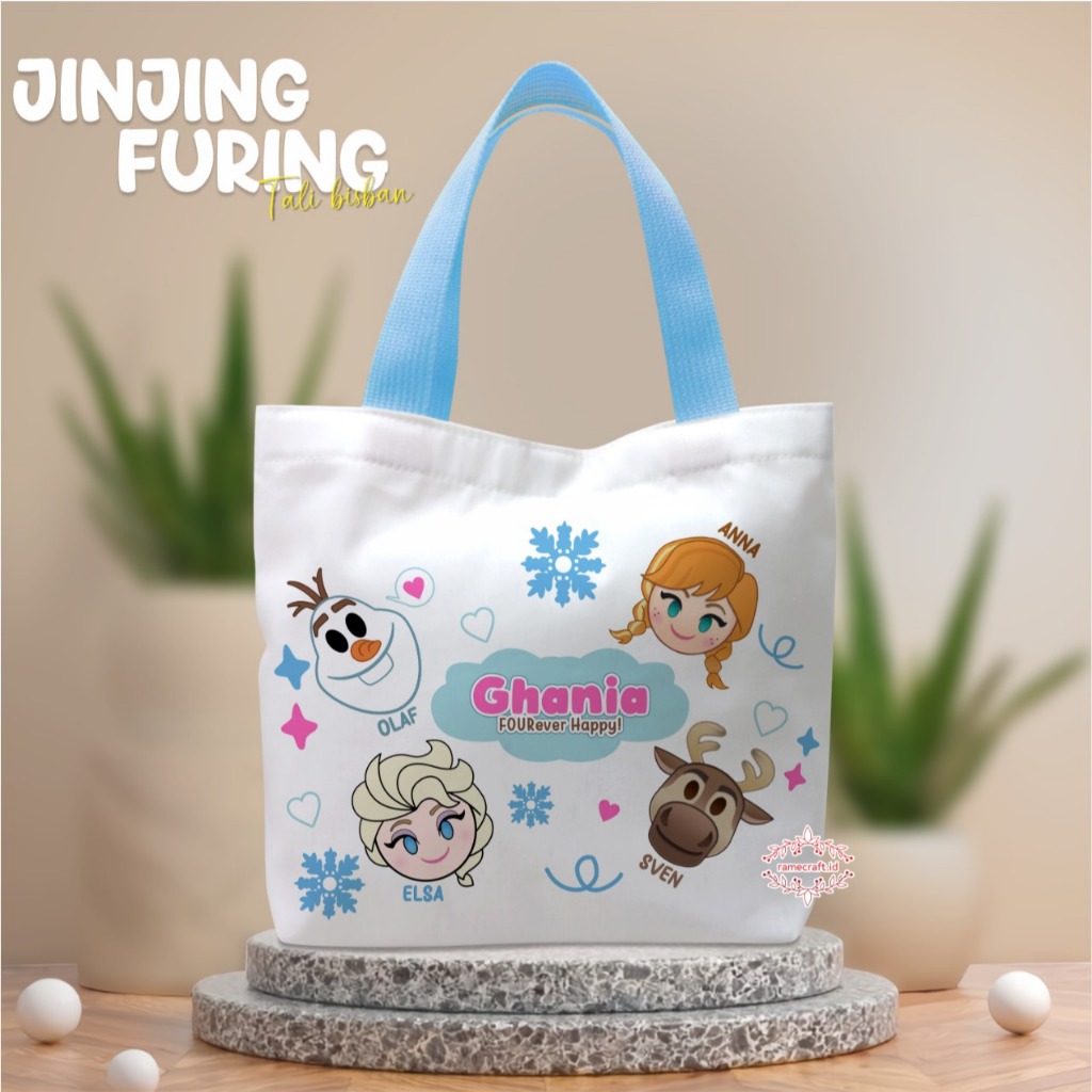 

totebag / tas ulang tahun anak / totebag custom / tas ultah anak / uk 35x10x29