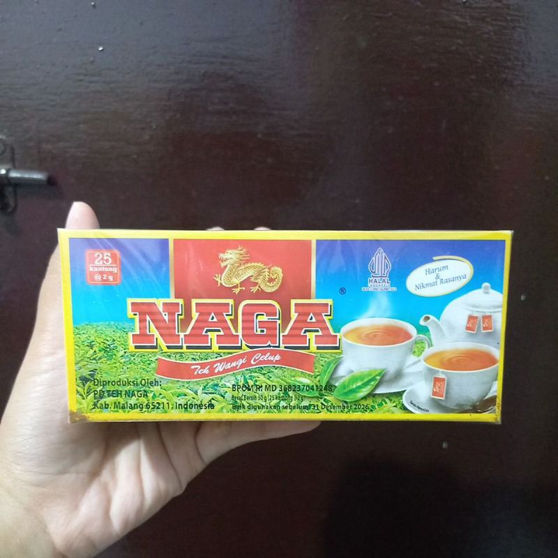 

Teh Celup cap NAGA / Teh NAGA 50g (isi 25 kantong)