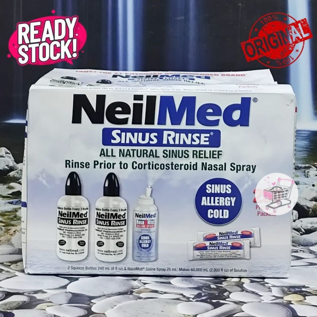 (100% ORIGINAL) NEILMED - Sinus Rinse All Natural Sinus Relief (ECERAN)