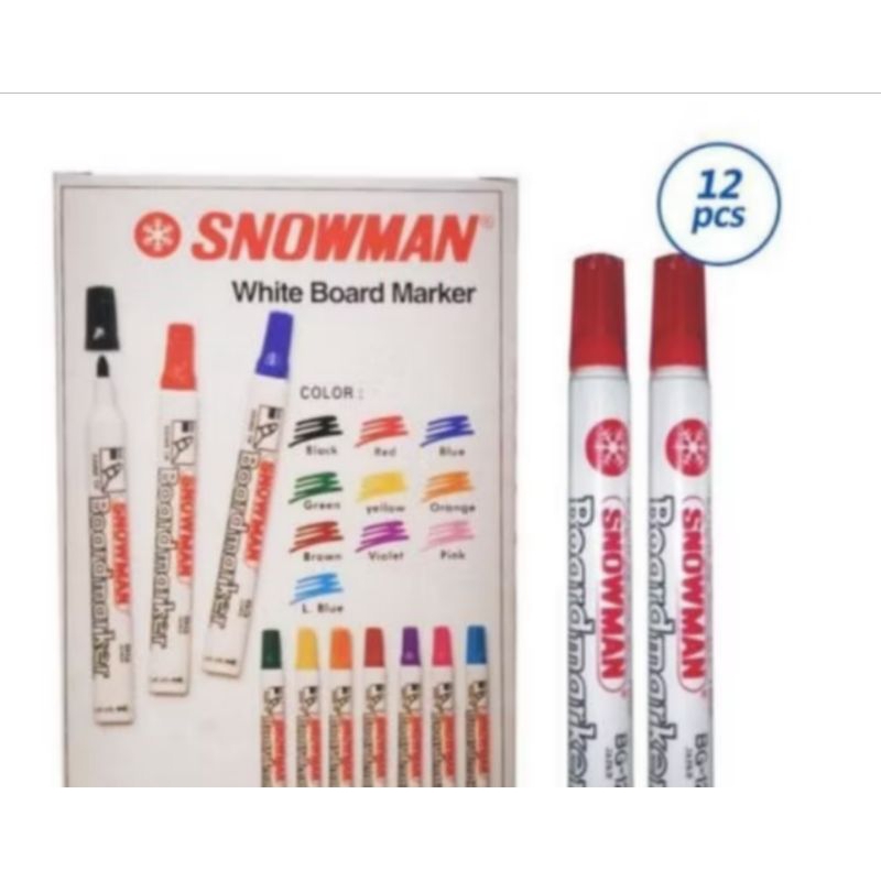 

Spidol Whiteboard SNOWMAN Original (Bisa dihapus)