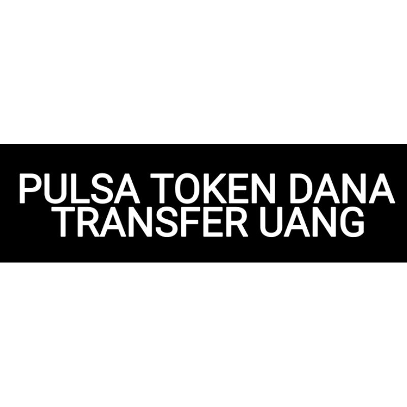 Lampu tulisan PULSA TOKEN DANA TRANSFER UANG