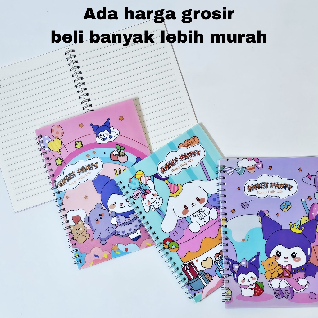 

SOS Buku Tulis Spiral A5-45 Cover Plastik/Buku Spiral /Catatan/Note Book/Notebook