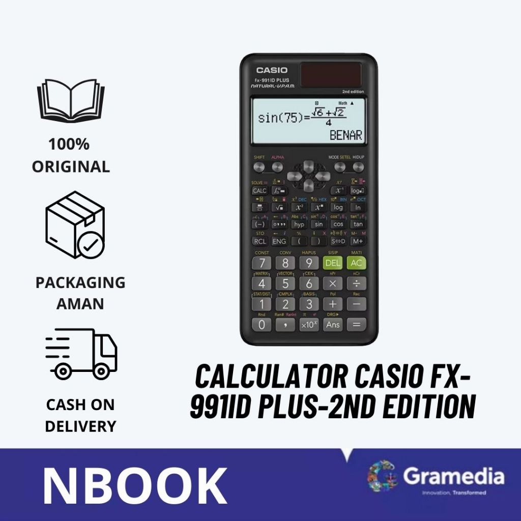 

GRAMEDIA BALI GALERIA-CALCULATOR CASIO FX-991ID PLUS-2ND EDITION