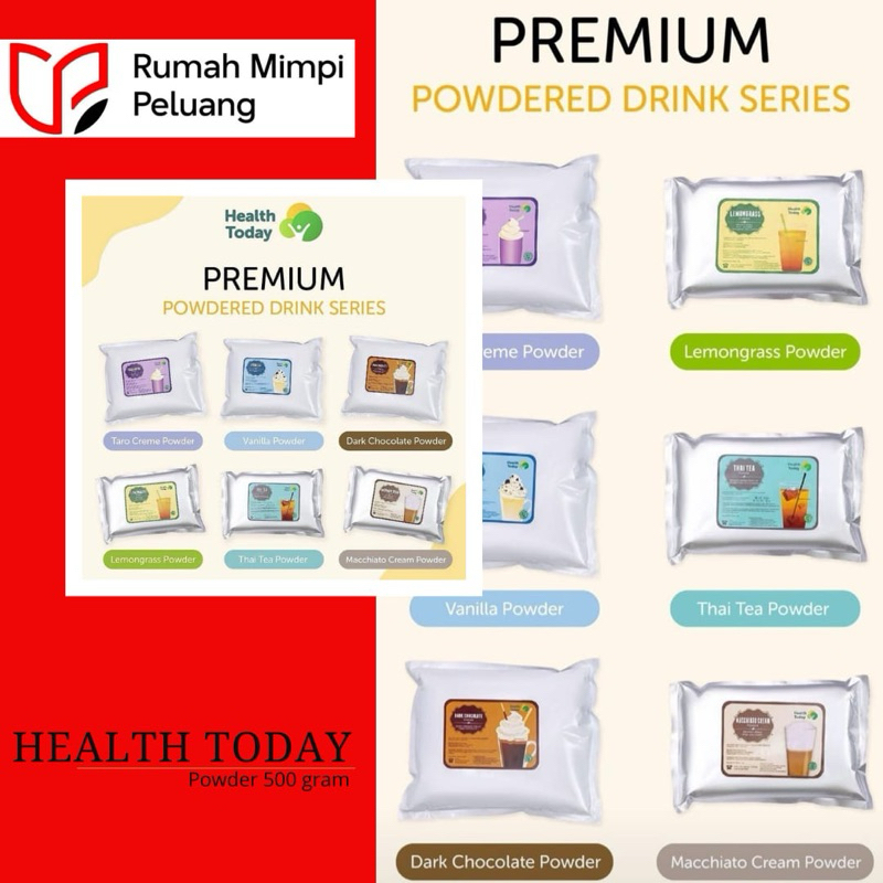 

Health Today Powder 500 gram All Variant - Bubuk Minuman Healt Today 500 gram