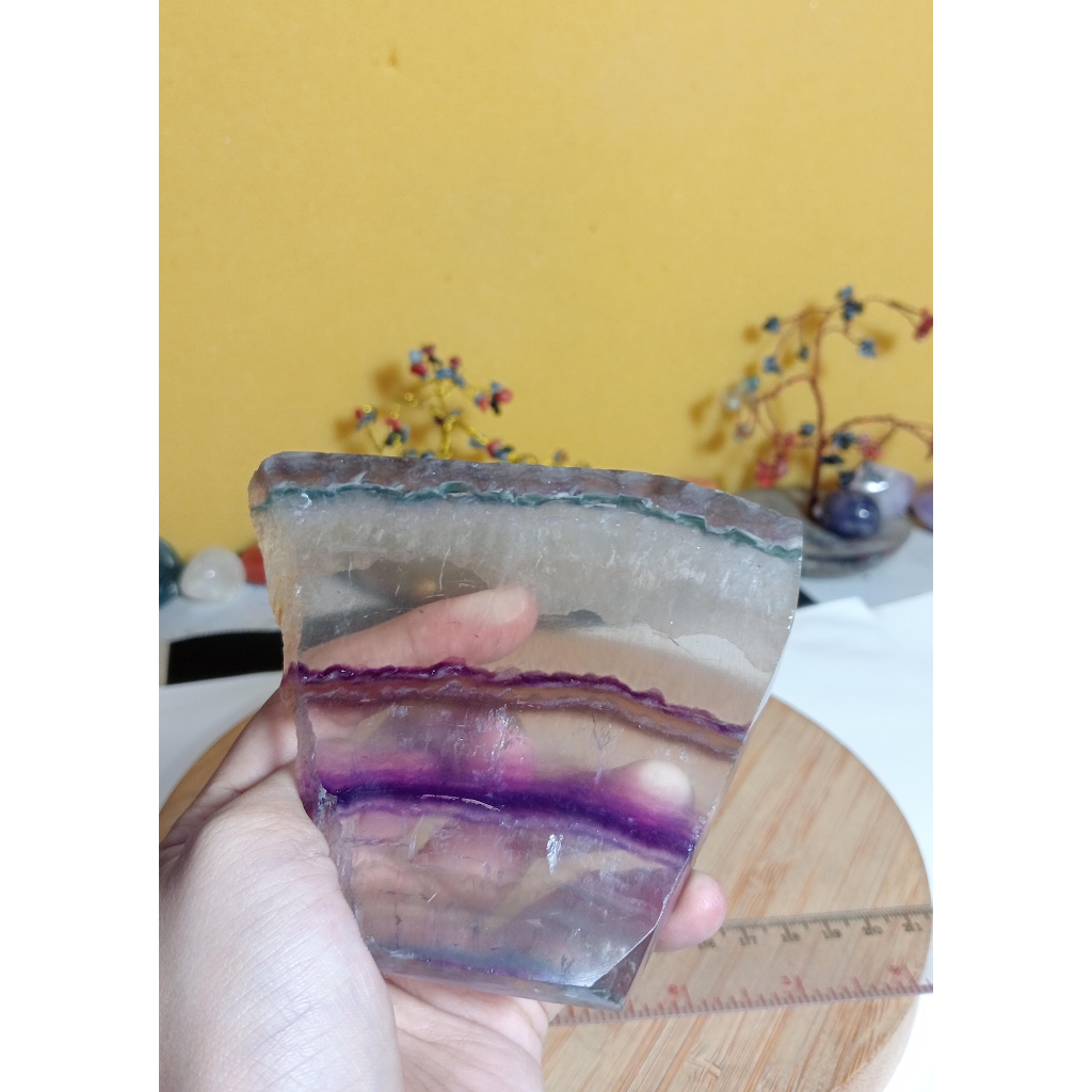 Natural Fluorite  Slice (2)