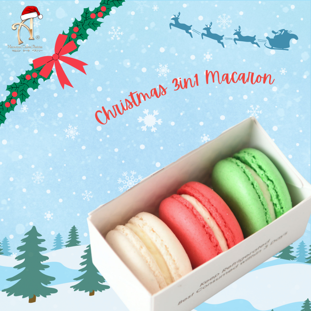 

Annabella Patisserie Ho ho ho! | Merry Christmas | Bundle 5 Boxes 3pcs Christmas Macarons in gift box