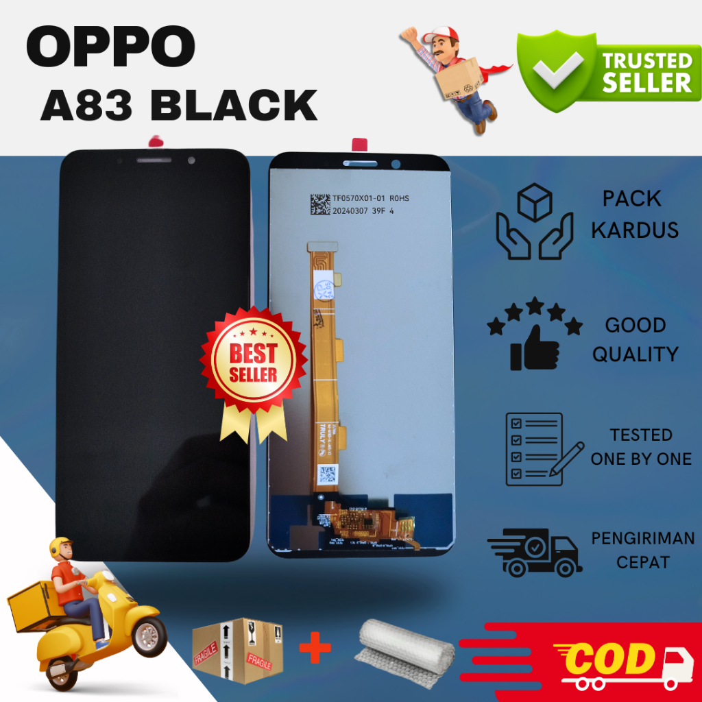 LCD OPPO A83 WHITE/BLACK [PUTIH/HITAM] ORIGINAL FULLSET TOUCHSCREEN BERST SELLER HIGH QUALITY-BERGAR