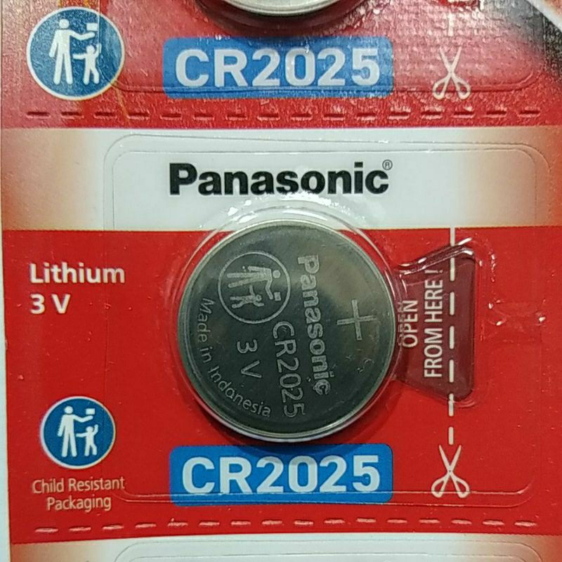 Baterai Panasonic CR2025 CR 2025 3 v