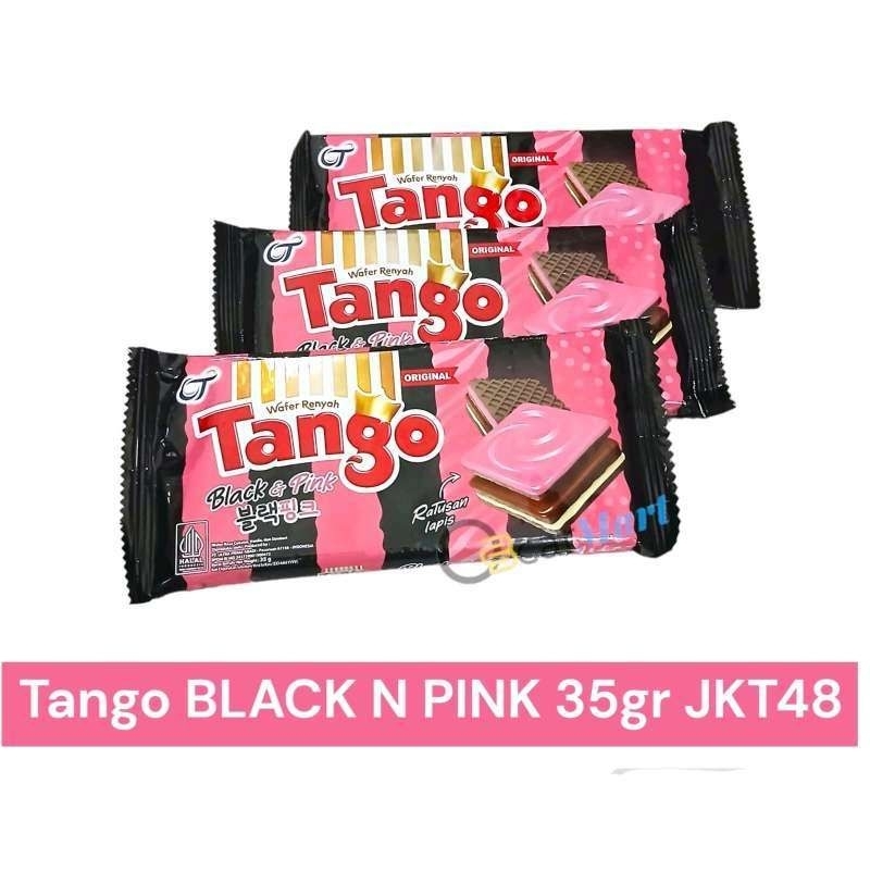 

TANGO WAFER BLACK AND PINK 1 Pck (isi 10 pcs)
