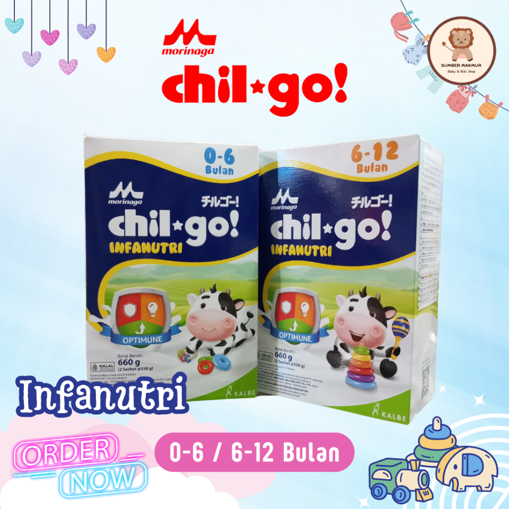 Morinaga Chil Go Powder 0-6 / 6-12 Bulan Susu Formula Bayi Pertumbuhan Anak 0-6 Bulan 6-12 Bulan