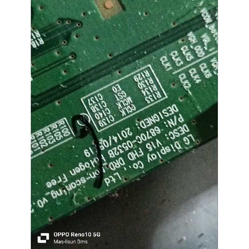 tcon tv panasonic TH 49D410G TH49D410G t-con t con tikon ticon board mesin modul