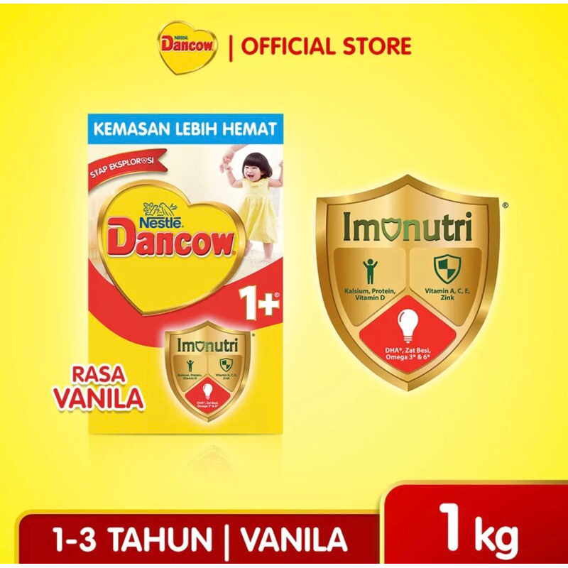 

Dancow 1+ Rasa Vanila Susu 1-3 Tahun box 1 Kg