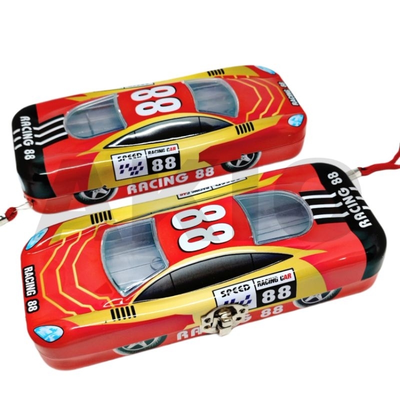 

Tempat Pensil Anak Karakter RACING 88 3 Susun Tingkat Mobil Kaleng Besi Murah B-233 MR