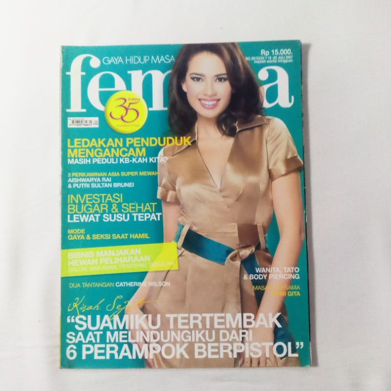 Majalah Femina Cover Catherine Wilson - Juli 2007