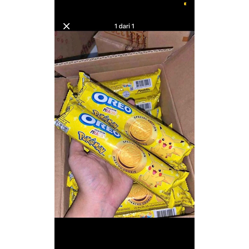 

Oreo Pikachu Rasa Choco Banana Limited Edition dengan berat 119gr