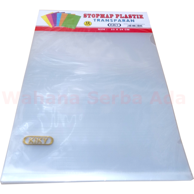 

Map L Folio F4 KIKY Clear Sleeve Plastik Transparan - 12 pcs