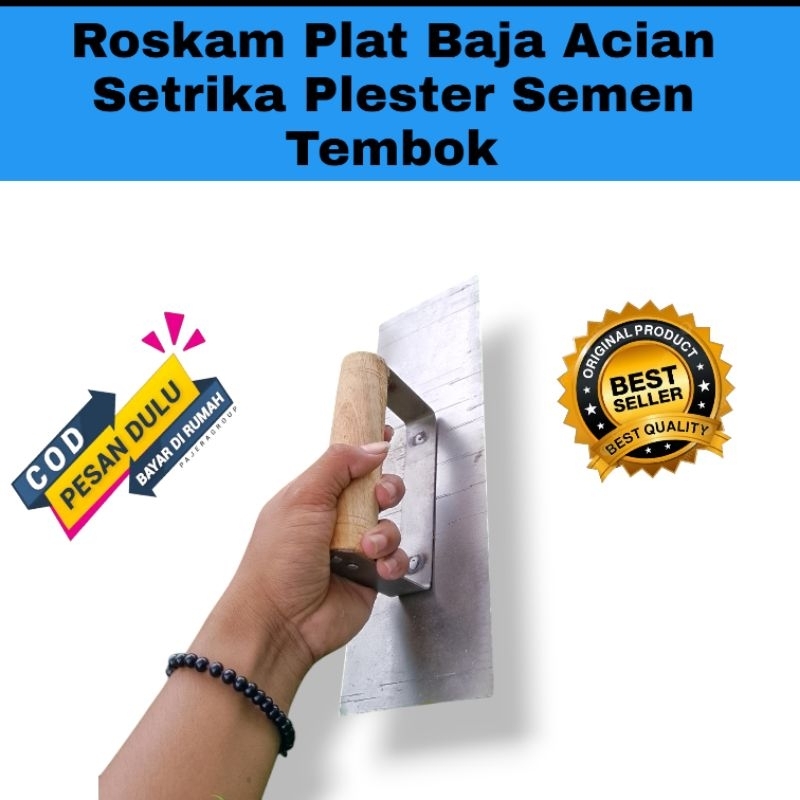Roskam plat Baja - acian setrika semen tembok