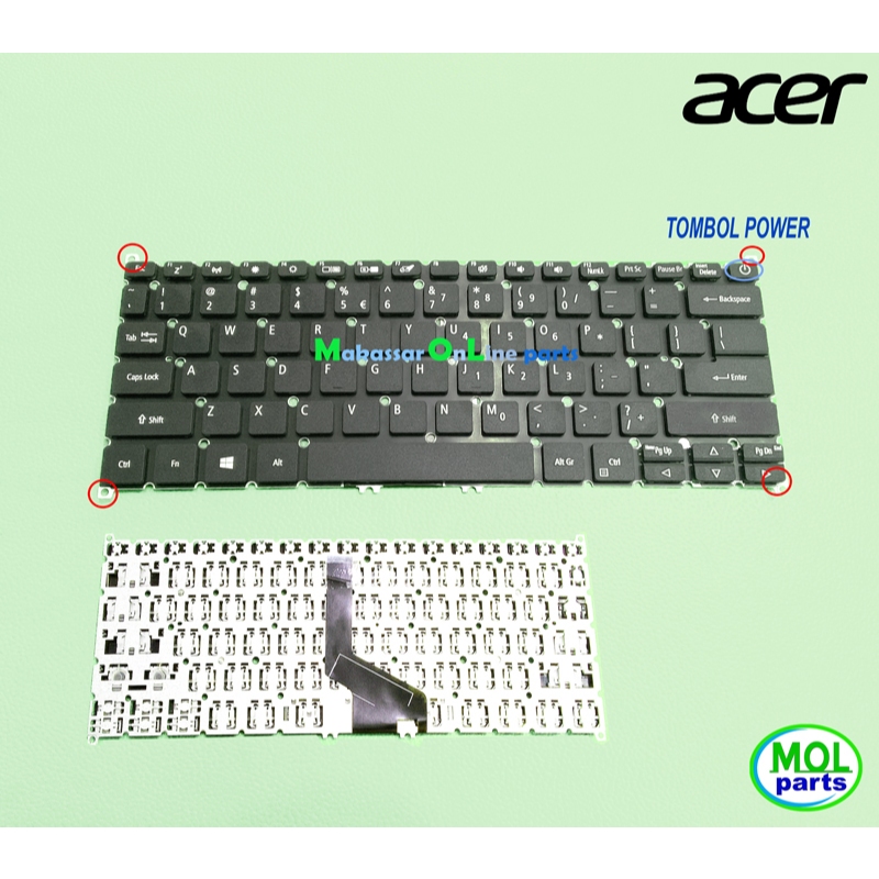 Keyboard Acer Swift 3 SF313-51 SF314-57 SF314-57G Black