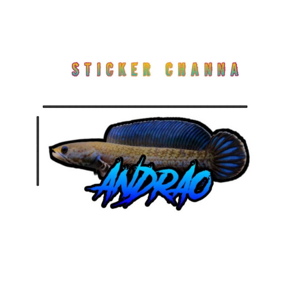 

Sticker Channa Andrao Blue Size 4cm