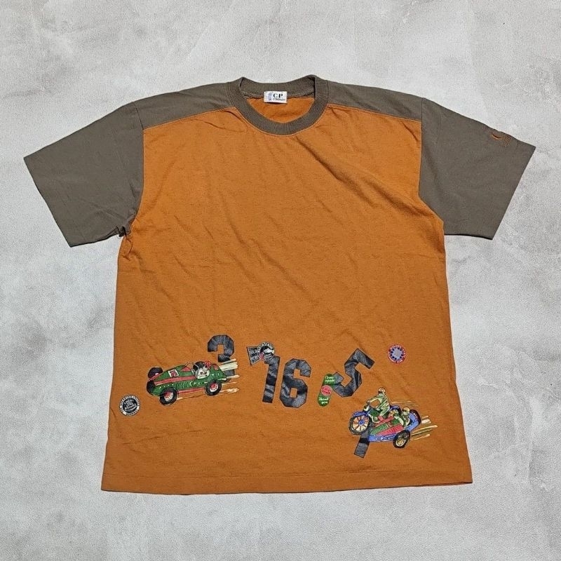 Baju kaos pria cp company orange