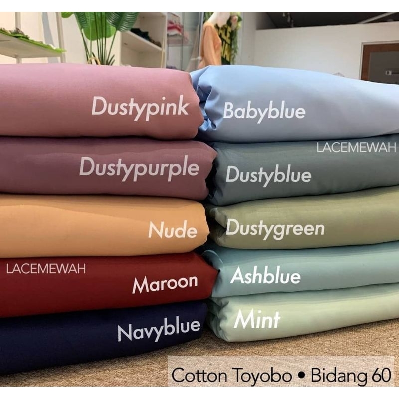Kain toyobo . Bahan katun kemeja Toyobo . cotton couple muslim